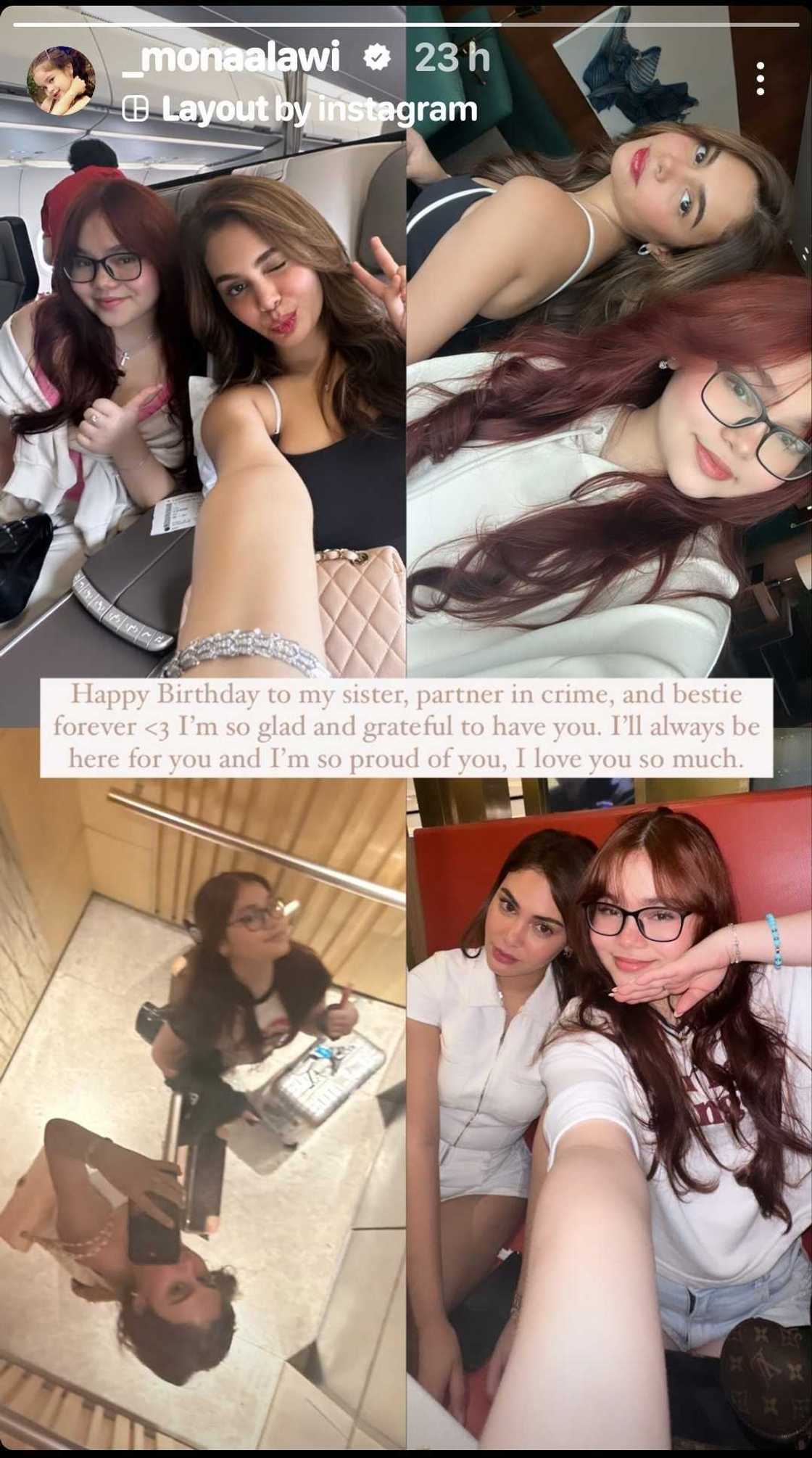 Mona Alawi pens heartfelt birthday greeting for sister Ivana Alawi Mona Alawi pens heartfelt birthday greeting for sister Ivana Alawi