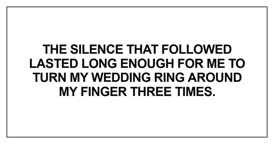 The silence that followed lasted long The silence that followed lasted long