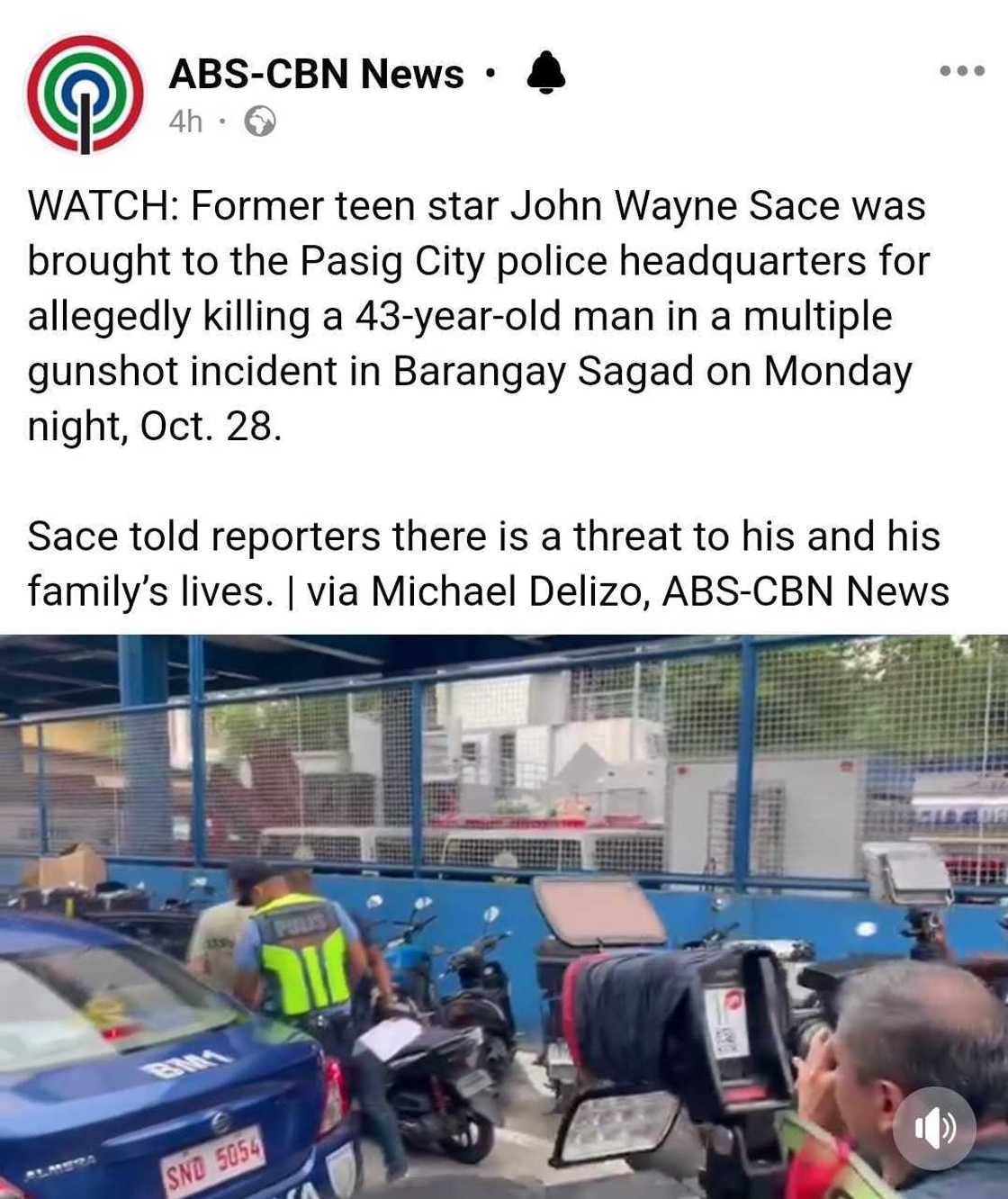 John Wayne Sace, may sinabi sa mga reporters matapos nitong maaresto