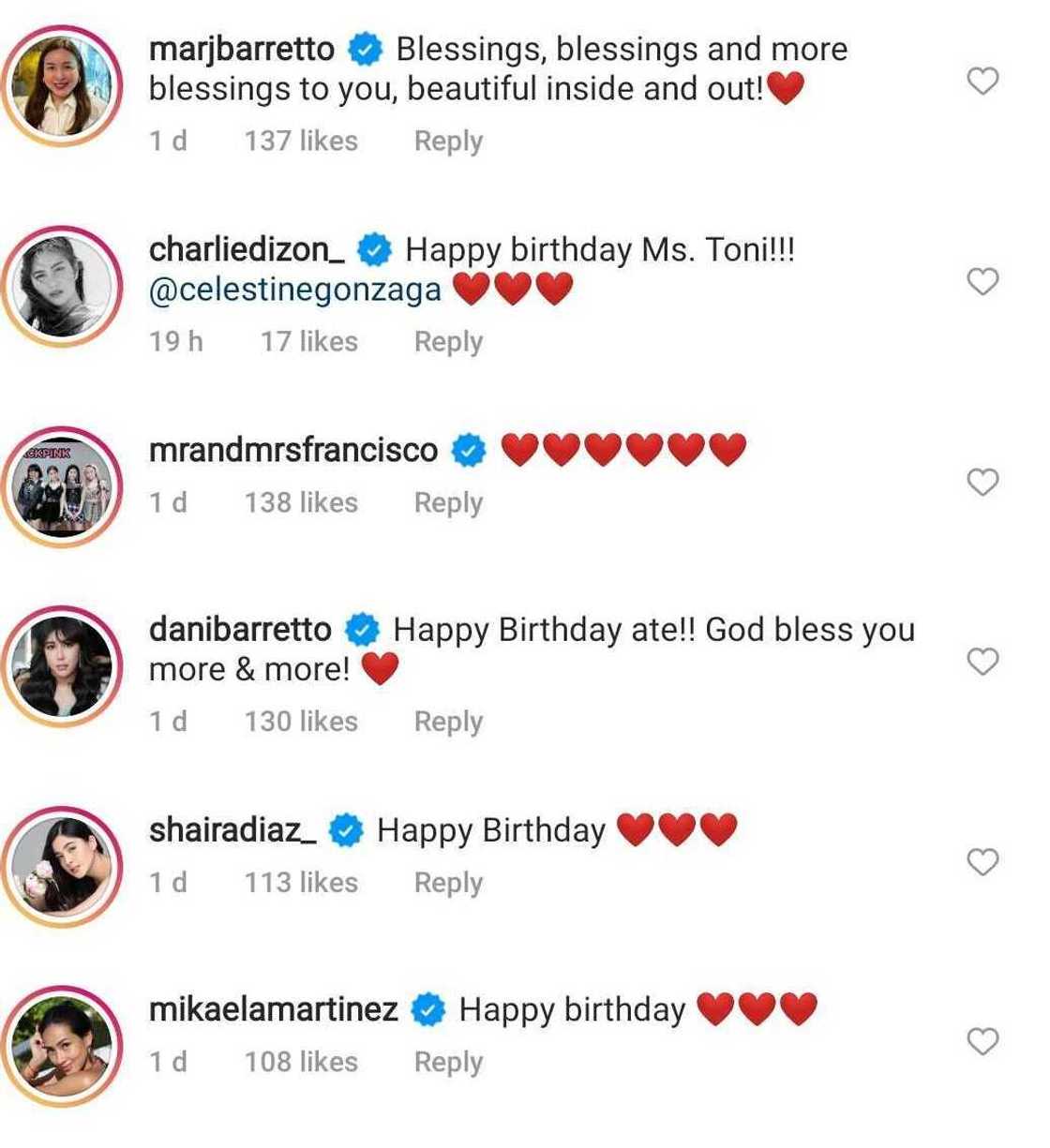 Toni Gonzaga receives heartwarming birthday messages from celebrities Toni Gonzaga receives heartwarming birthday messages from celebrities