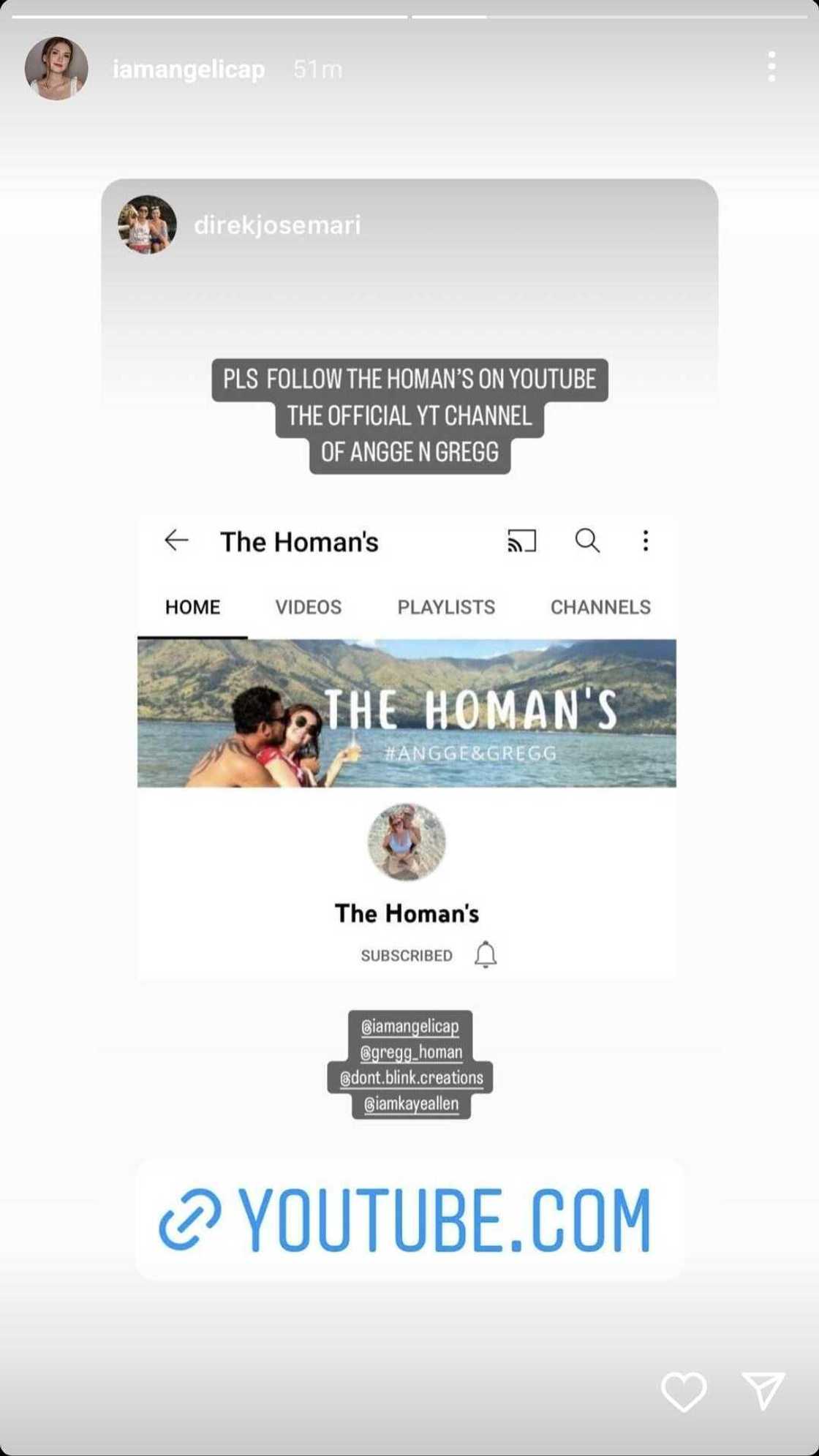Angelica Panganiban launches own YouTube channel with Gregg Homan Angelica Panganiban launches own YouTube channel with Gregg Homan