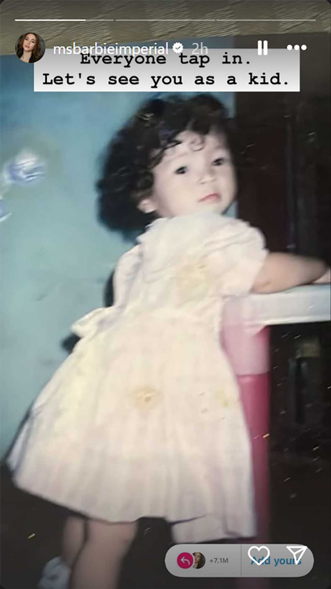 Barbie Imperial, pinost mga cute na pics niya nung maliit pa siya: “Let's see you as a kid”