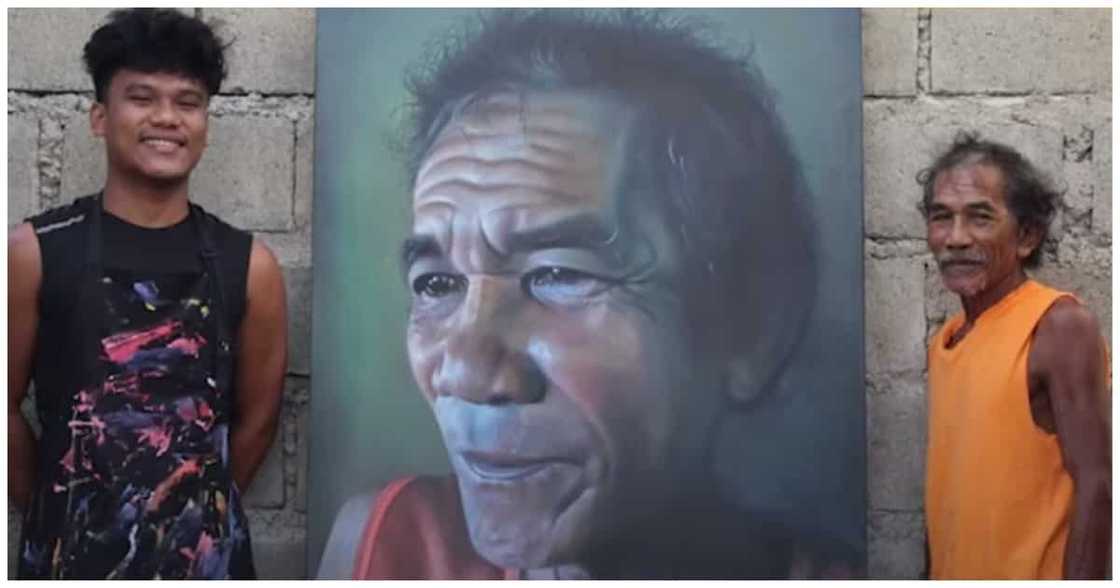 Viral artist na gumawa ng malaking portrait ng ama, pinaghahandaan naman ang Father's Day