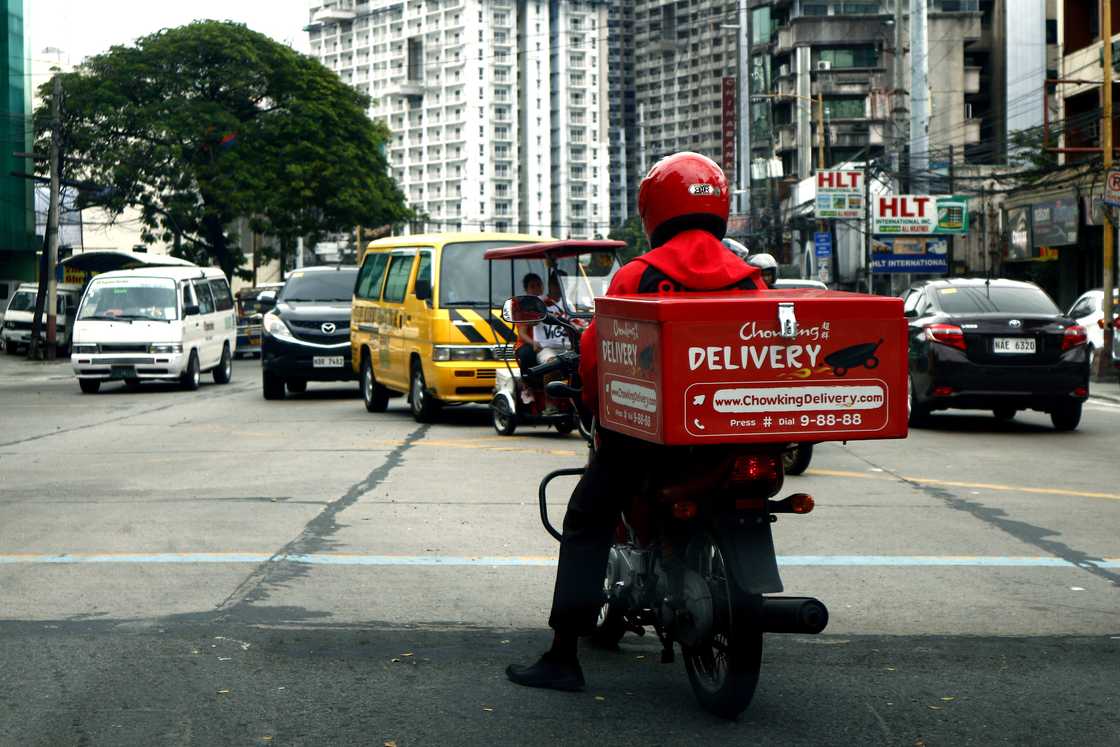 A delivery person