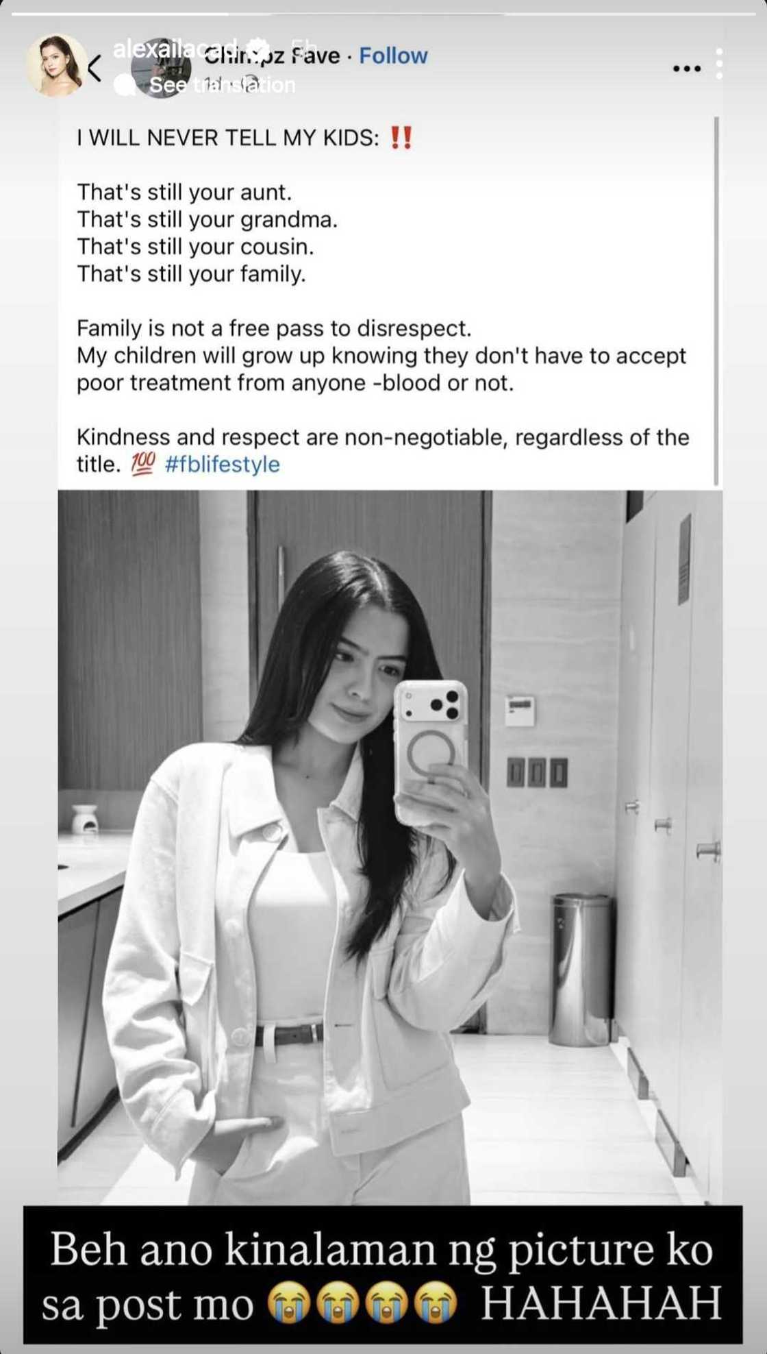 Alexa Ilacad, naloka sa paggamit ng isang netizen sa photo niya: "Ano po konek" Alexa Ilacad, naloka sa paggamit ng isang netizen sa photo niya: "Ano po konek"