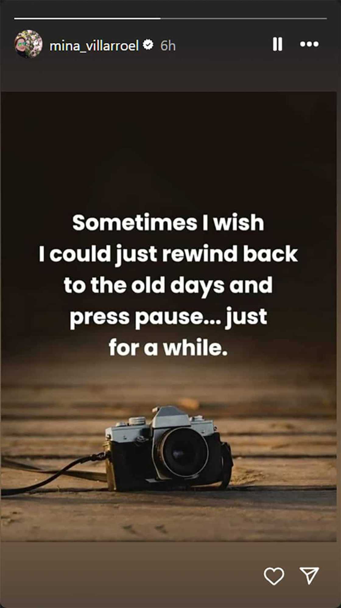 Carmina Villarroel, nagpakawala ng hugot post: “I wish I could just rewind back to the old days” Carmina Villarroel, nagpakawala ng hugot post: “I wish I could just rewind back to the old days”