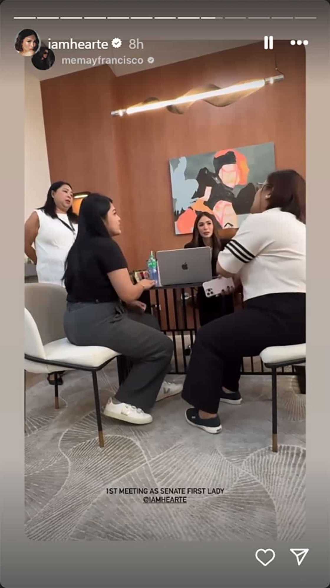 Heart Evangelista, ipinakita ang kanyang “1st meeting as senate first lady”: “Wife duties” Heart Evangelista, ipinakita ang kanyang “1st meeting as senate first lady”: “Wife duties”