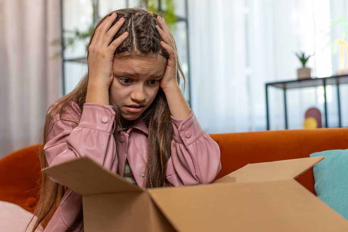 A girl is shocked A girl is shocked