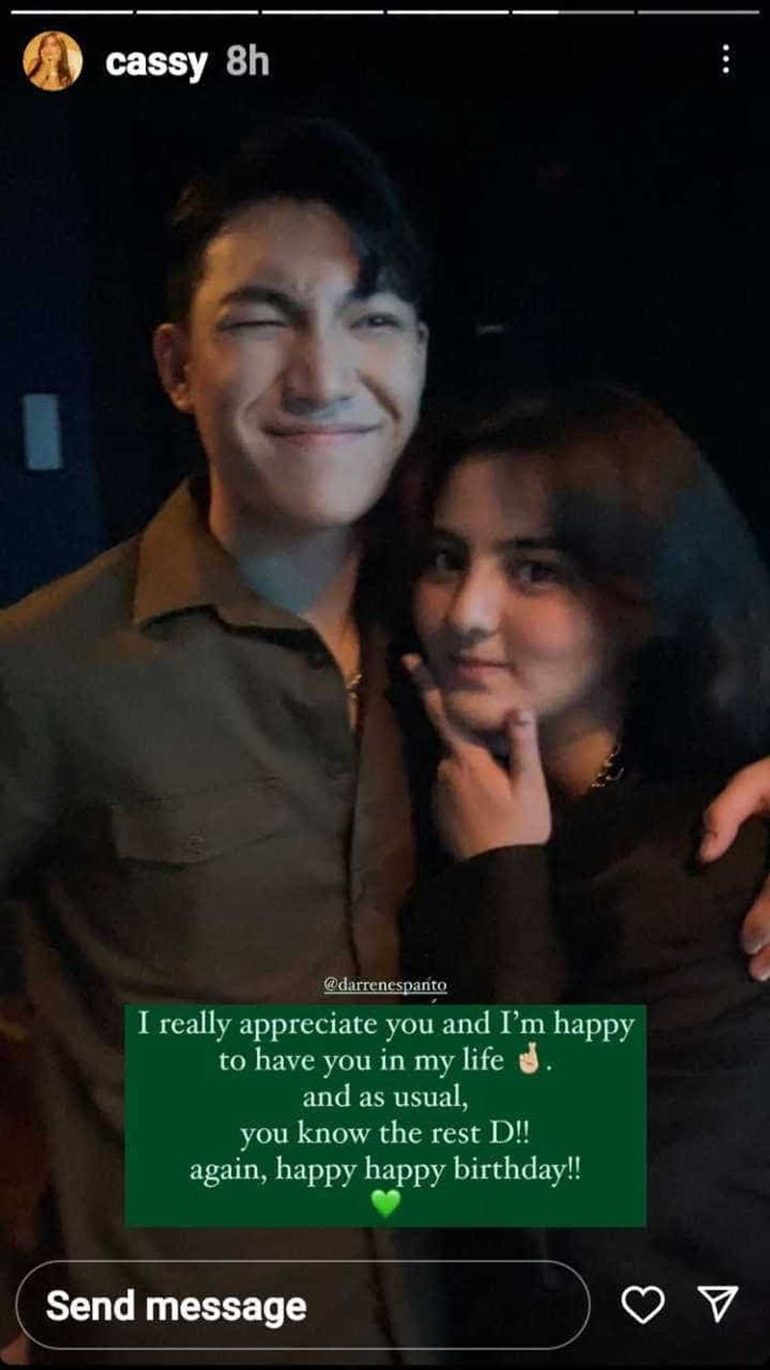 Cassy Legaspi pens heartfelt birthday greeting for Darren Espanto