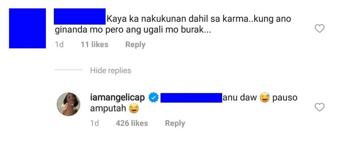 Angelica Panganiban lambasts basher who accused her of having a miscarriage