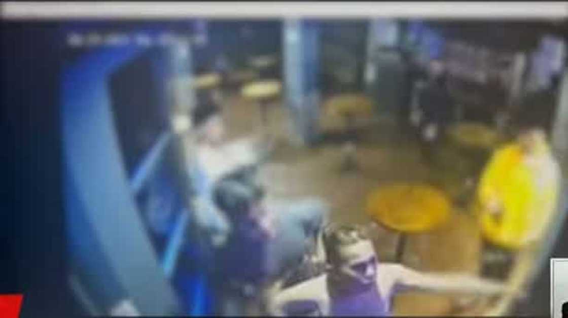 Photo: Screengrab from bar CCTV, courtesy Makati City Police Photo: Screengrab from bar CCTV, courtesy Makati City Police