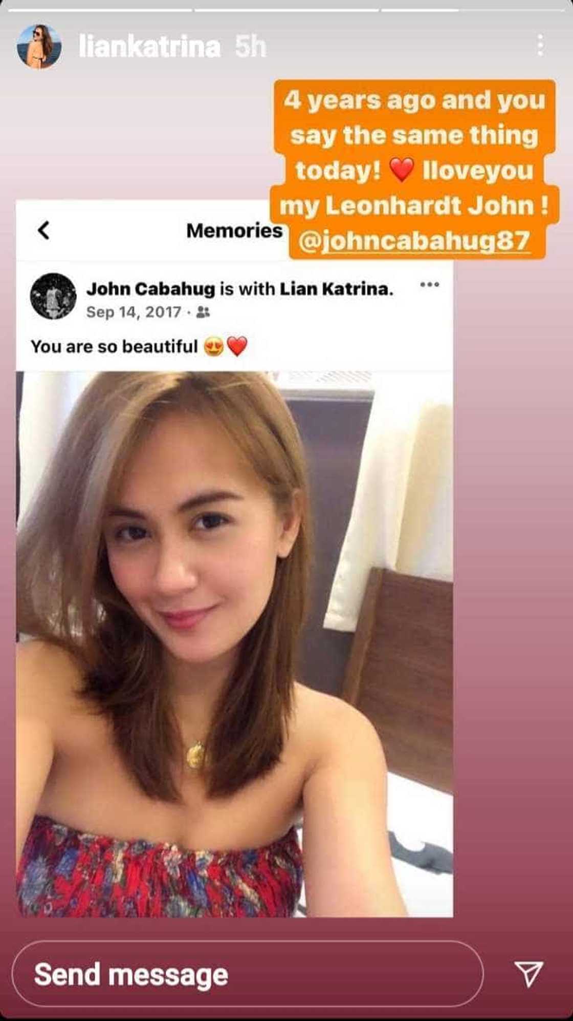 Lian Paz, binalikan ang sweet post ng partner niyang si John Cabahug 4 years ago