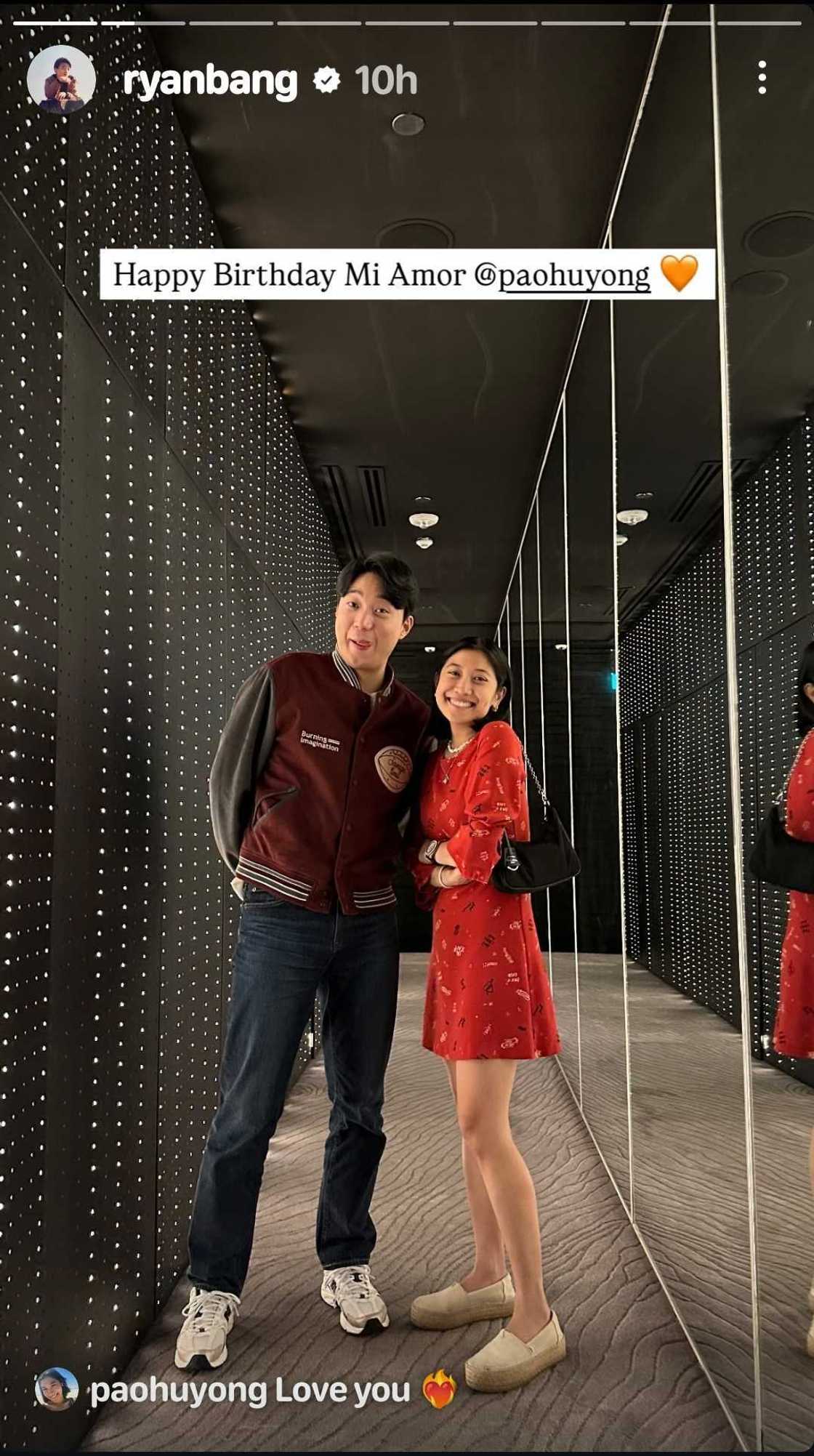 Ryan Bang sweetly greets fiancée Paola Huyong on her birthday