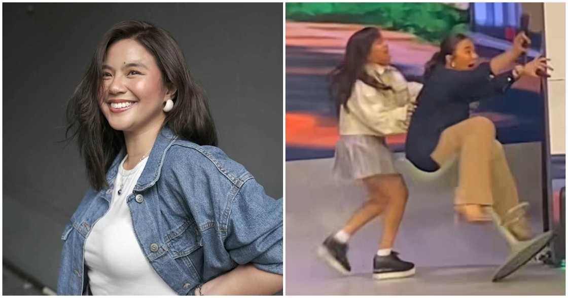 Video ng pagtumba ni Miles Ocampo sa 'Eat Bulaga', nag-viral