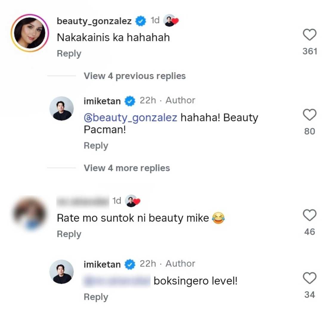Beauty Gonzalez, napa-"nakakainis ka" sa video na ipinost ni Mike Tan tungkol sa scene nila Beauty Gonzalez, napa-"nakakainis ka" sa video na ipinost ni Mike Tan tungkol sa scene nila