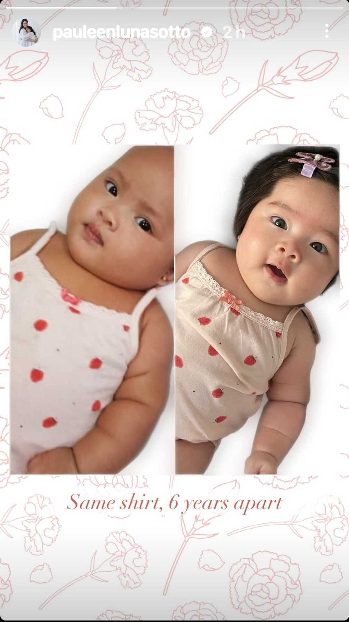 Pauleen Luna shares adorable snaps of Tali, Baby Mochi with same attire: “6 years apart” Pauleen Luna shares adorable snaps of Tali, Baby Mochi with same attire: “6 years apart”