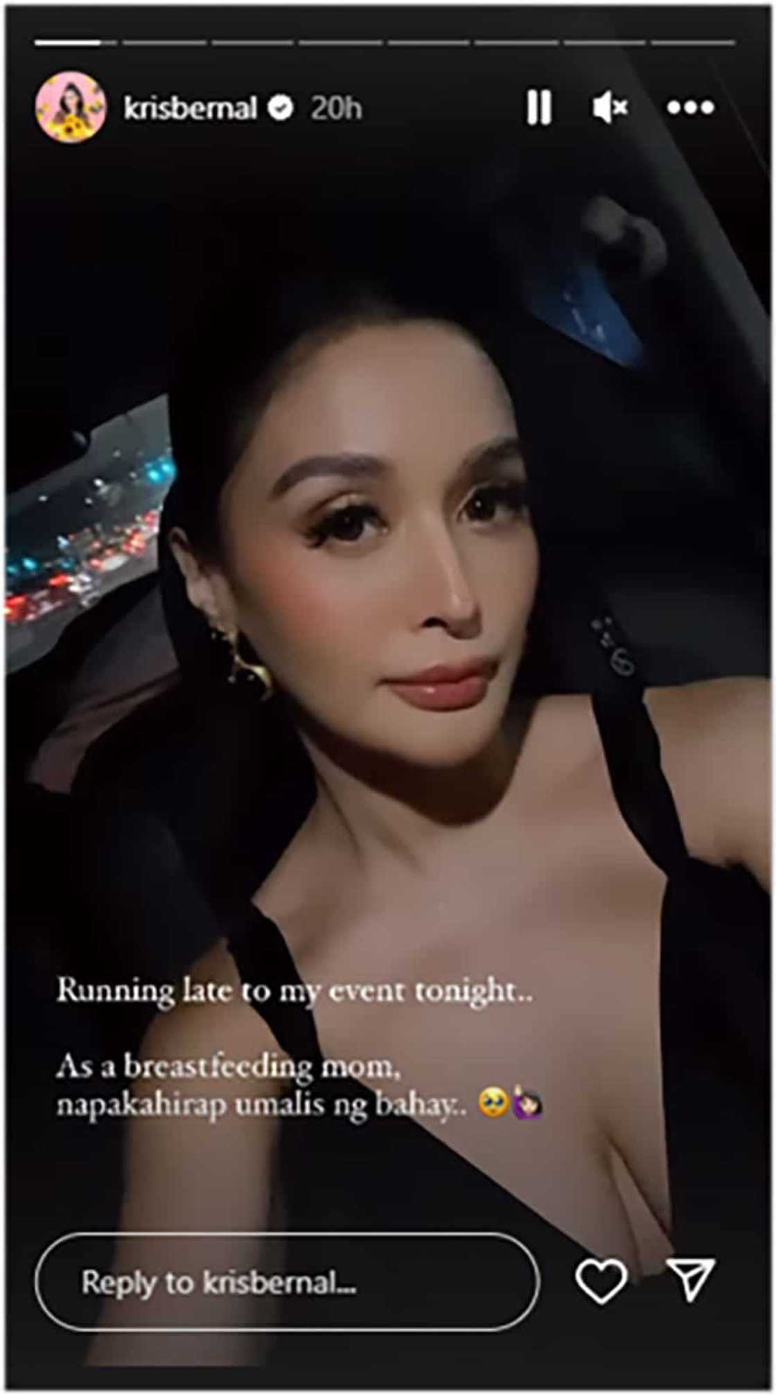 Kris Bernal, nahihirapan umalis para sa event dahil sa pagpapa-breastfeed kay Hailee Kris Bernal, nahihirapan umalis para sa event dahil sa pagpapa-breastfeed kay Hailee