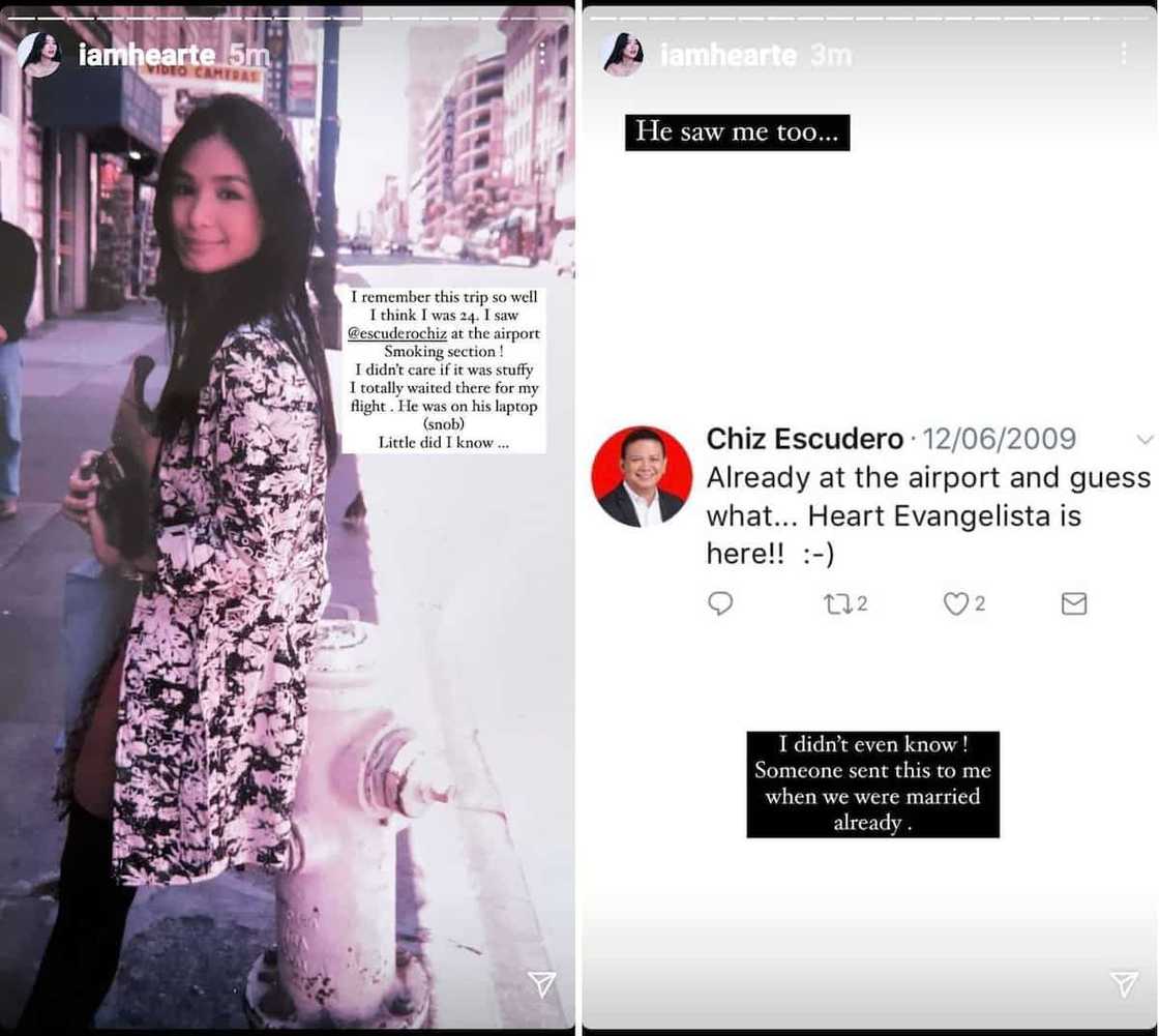 Heart Evangelista, ini-“snob” noon ni Chiz Escudero sa airport: “I think I was 24” Heart Evangelista, ini-“snob” noon ni Chiz Escudero sa airport: “I think I was 24”
