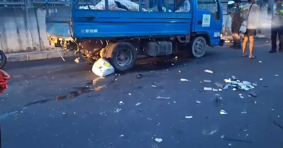 SUV collides with garbage truck on Commonwealth Avenue, injuring three SUV collides with garbage truck on Commonwealth Avenue, injuring three