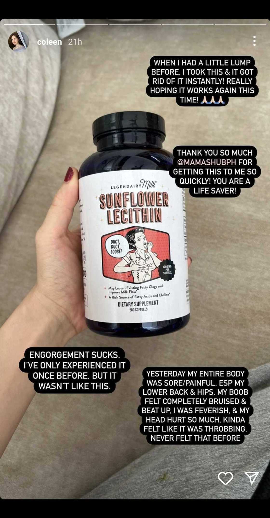 Coleen Garcia suffers from engorgement: "My entire body was sore/painful" Coleen Garcia suffers from engorgement: "My entire body was sore/painful"