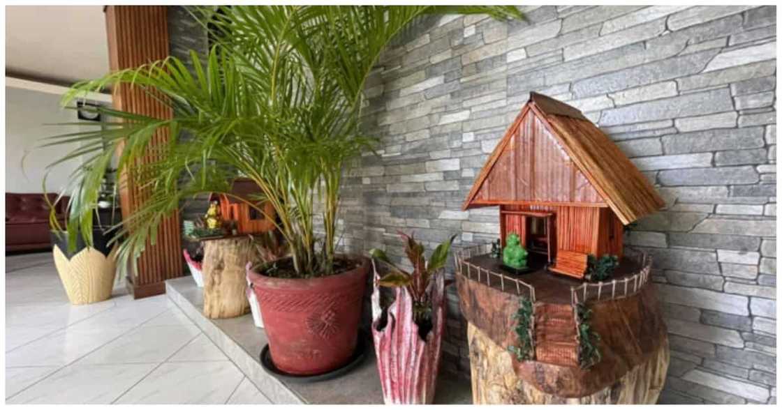 Anak, ipinagmamalaki ang handicrafts na gawa ng ina mula sa karton at BBQ sticks Anak, ipinagmamalaki ang handicrafts na gawa ng ina mula sa karton at BBQ sticks