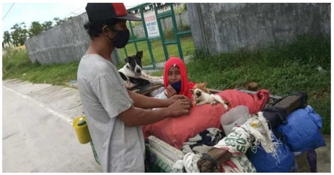 Mga mag-asawang mula Bulacan patungong La Union gamit ang kariton, natulungan