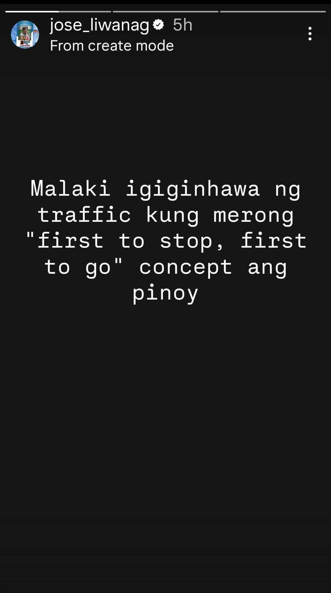 Carlo Aquino offers insight on traffic issues in candid post