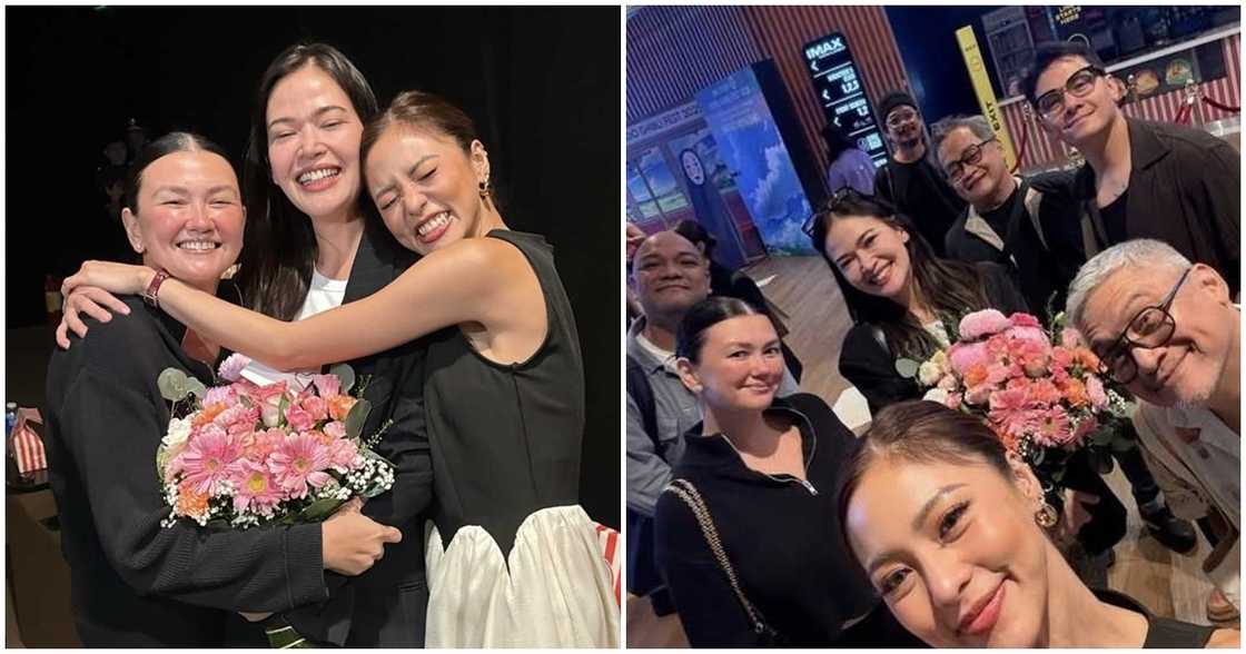 Kim Chiu and Angelica Panganiban hold block screening for Bela Padilla Kim Chiu and Angelica Panganiban hold block screening for Bela Padilla
