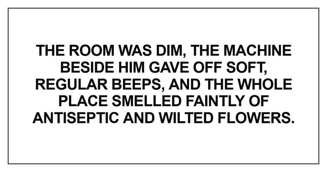The room was dim, the machine beside him gave off The room was dim, the machine beside him gave off