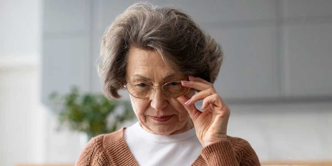 A close up of an older woman A close up of an older woman