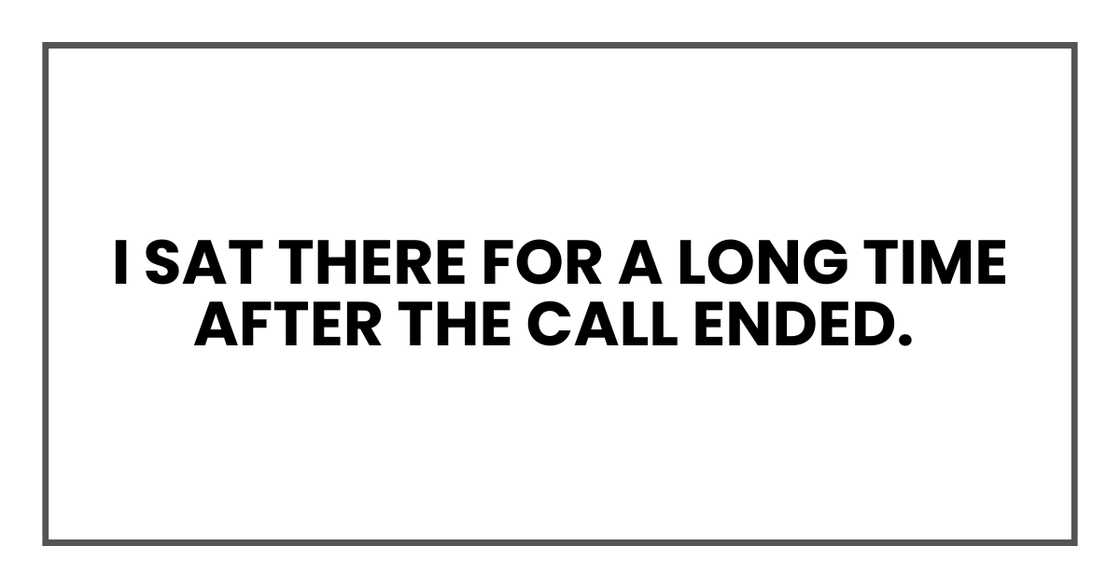 I SAT THERE FOR A WHILE I SAT THERE FOR A WHILE