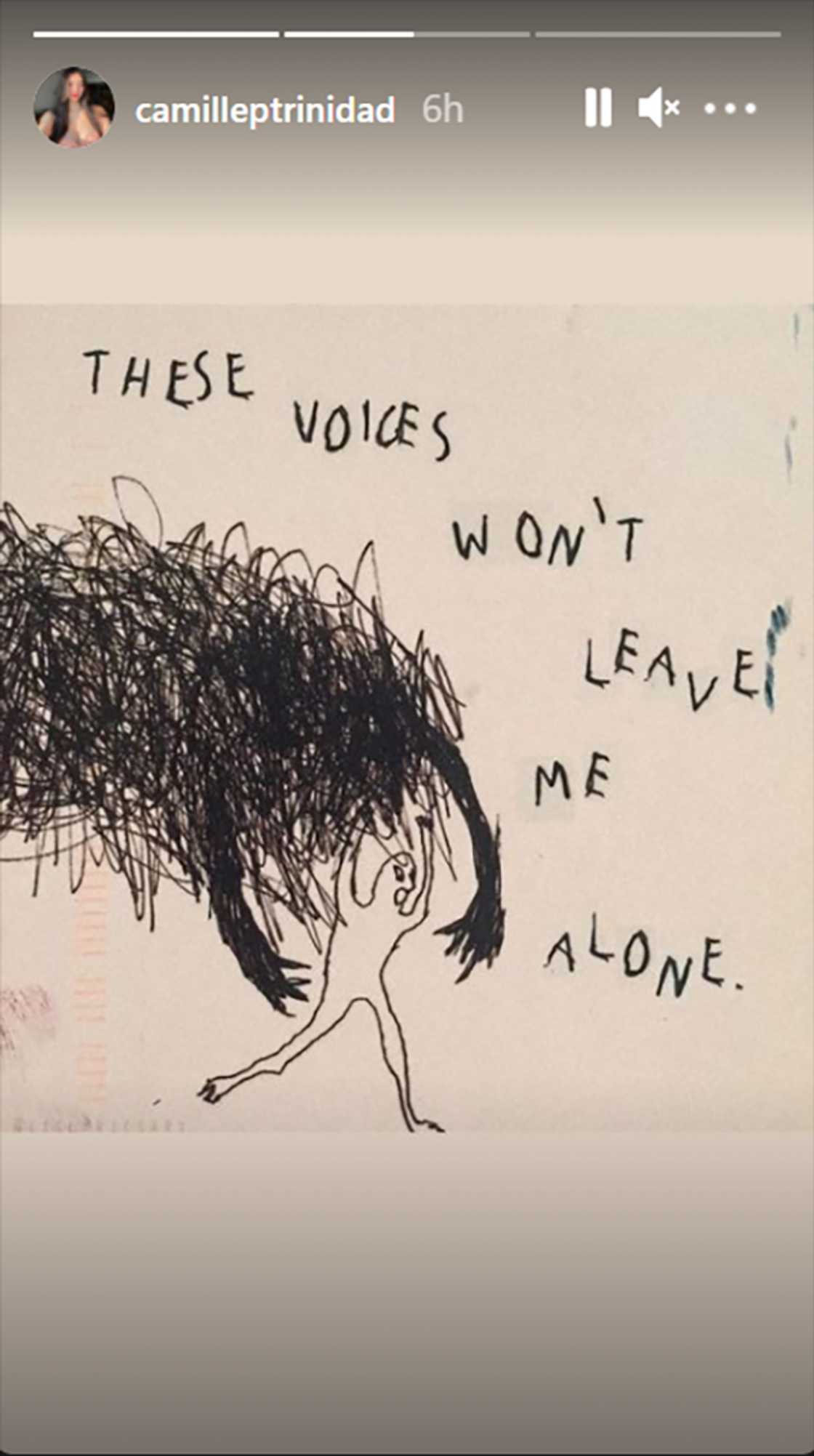 Camille Trinidad shares ominous shadow drawing hours before posting Ja Mill's new vlog Camille Trinidad shares ominous shadow drawing hours before posting Ja Mill's new vlog