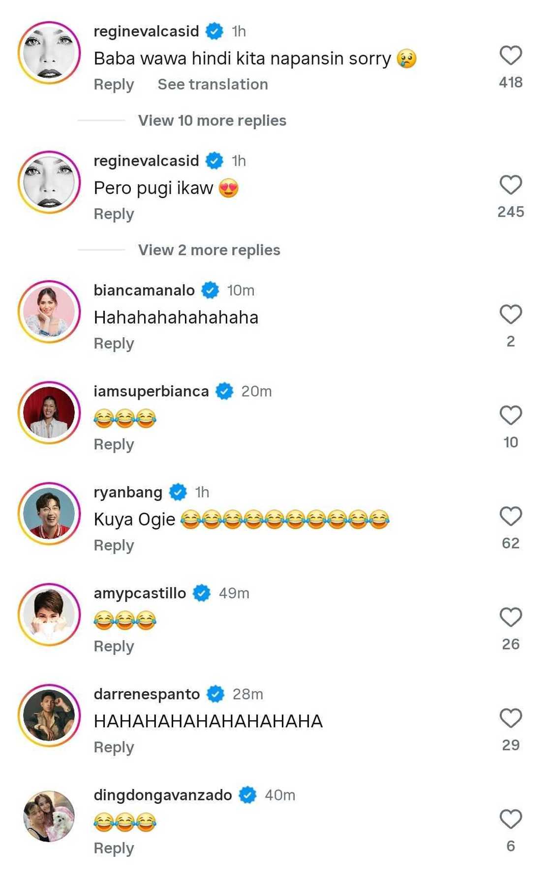 Celebrities, naaliw sa video ni Ogie Alcasid tungkol sa backstage moment nila ni Regine Velasquez Celebrities, naaliw sa video ni Ogie Alcasid tungkol sa backstage moment nila ni Regine Velasquez