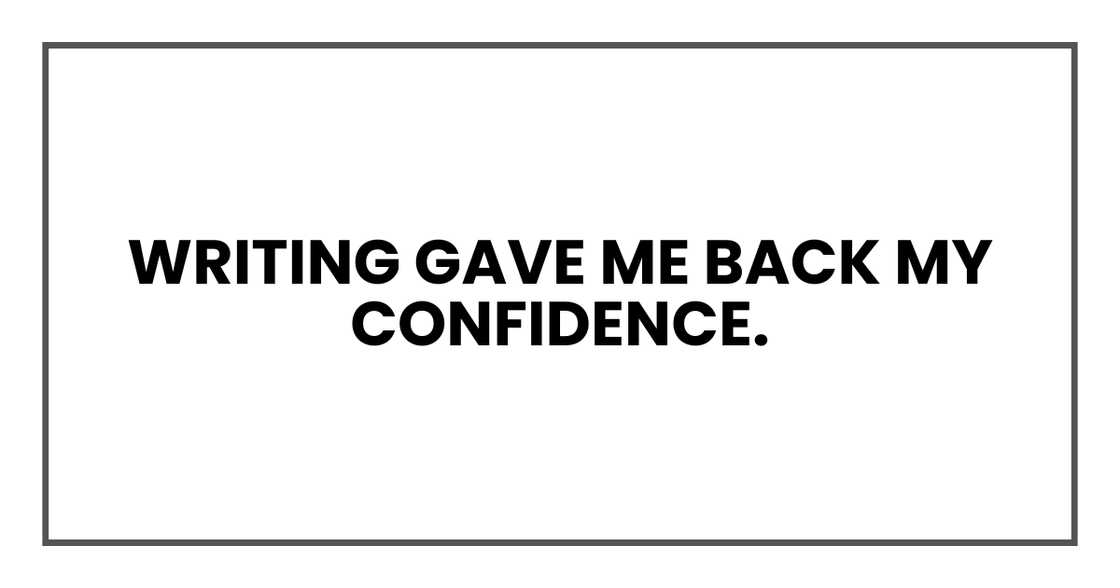 Rebuilding changed him. Rebuilding changed him.
