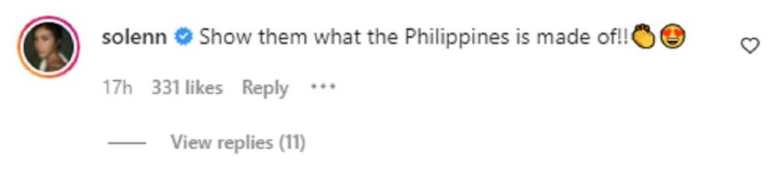Solenn Heussaff, nagpahayag ng suporta kay Heart Evangelista: "Show them what the Philippines is made of" Solenn Heussaff, nagpahayag ng suporta kay Heart Evangelista: "Show them what the Philippines is made of"