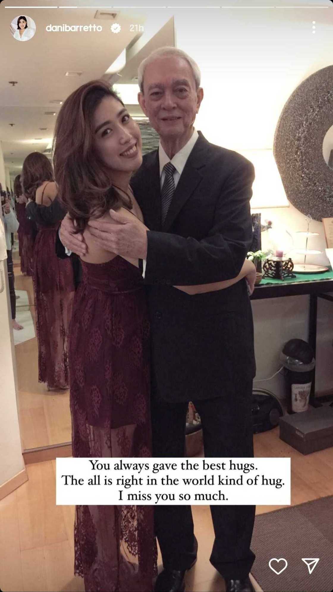 Dani Barretto remembers her late grandfather Miguel Barretto on his birthday Dani Barretto remembers her late grandfather Miguel Barretto on his birthday