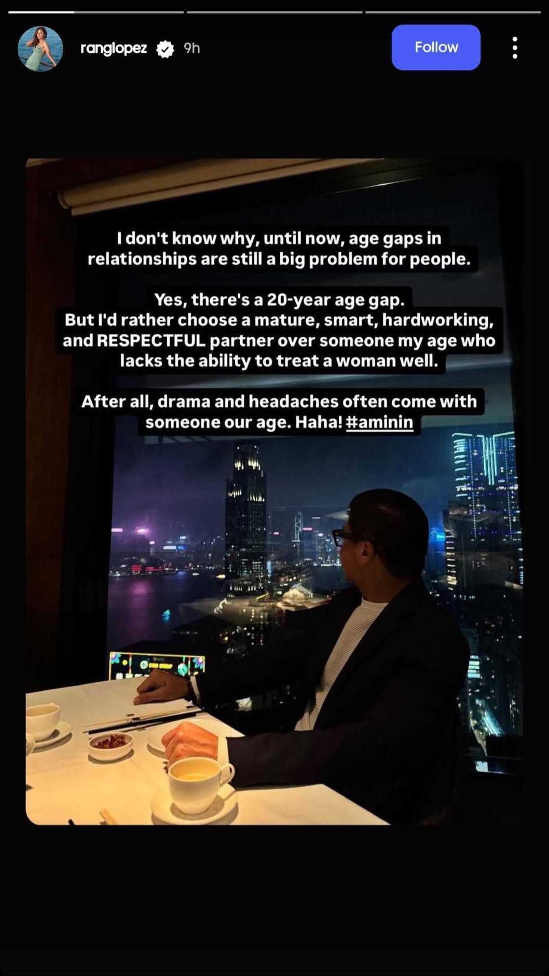 Aira Lopez, nag-reflect tungkol sa mga 'age gaps' sa relationships Aira Lopez, nag-reflect tungkol sa mga 'age gaps' sa relationships