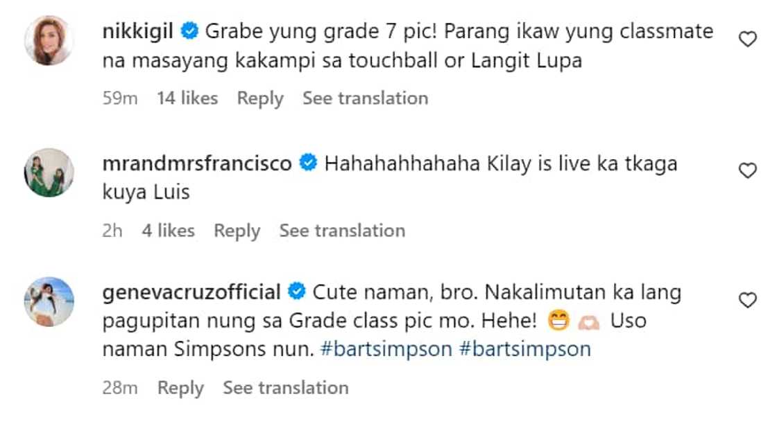 Luis Manzano, nag-post ng kwelang komento sa yearbook photos niya