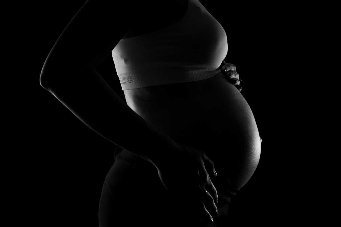 A pregnant woman A pregnant woman