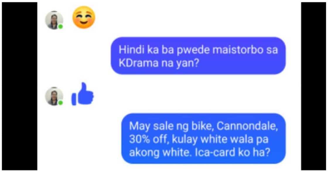Misis na 'emoji' lang ang reply sa mister dahil sa panonood ng Koreanovela, viral Misis na 'emoji' lang ang reply sa mister dahil sa panonood ng Koreanovela, viral
