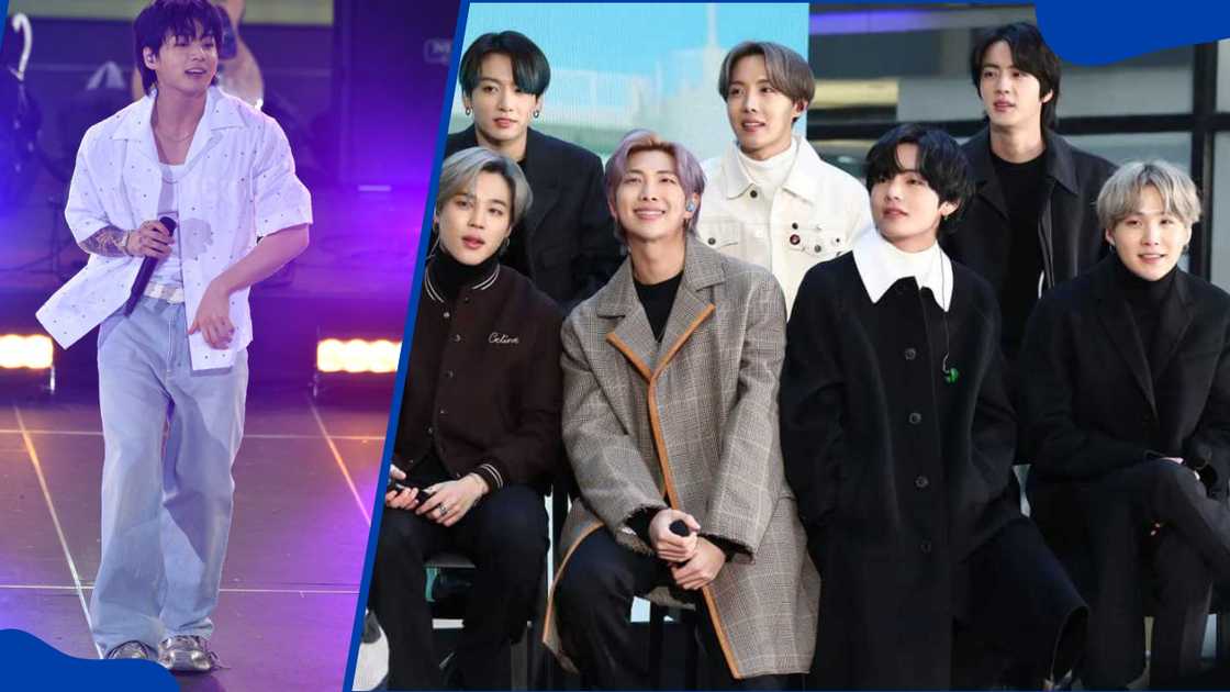 BTS members during the "Today" Show at Rockefeller Plaza on February 21, 2020, in New York City BTS members during the "Today" Show at Rockefeller Plaza on February 21, 2020, in New York City
