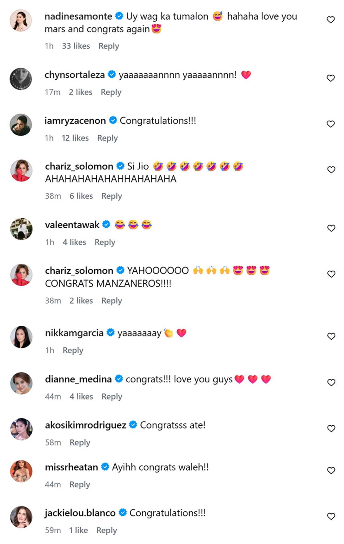 Celebrities, nag-react sa makulit na paraan ng pag-anunsyo ni Sheena Halili ng 3rd pregnancy niya