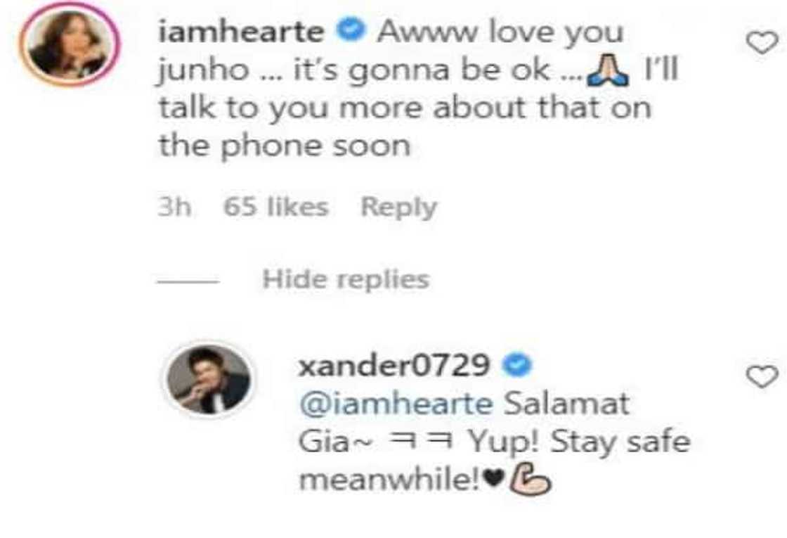 Heart Evangelista comforts Alexander Lee amidst depression issue Heart Evangelista comforts Alexander Lee amidst depression issue