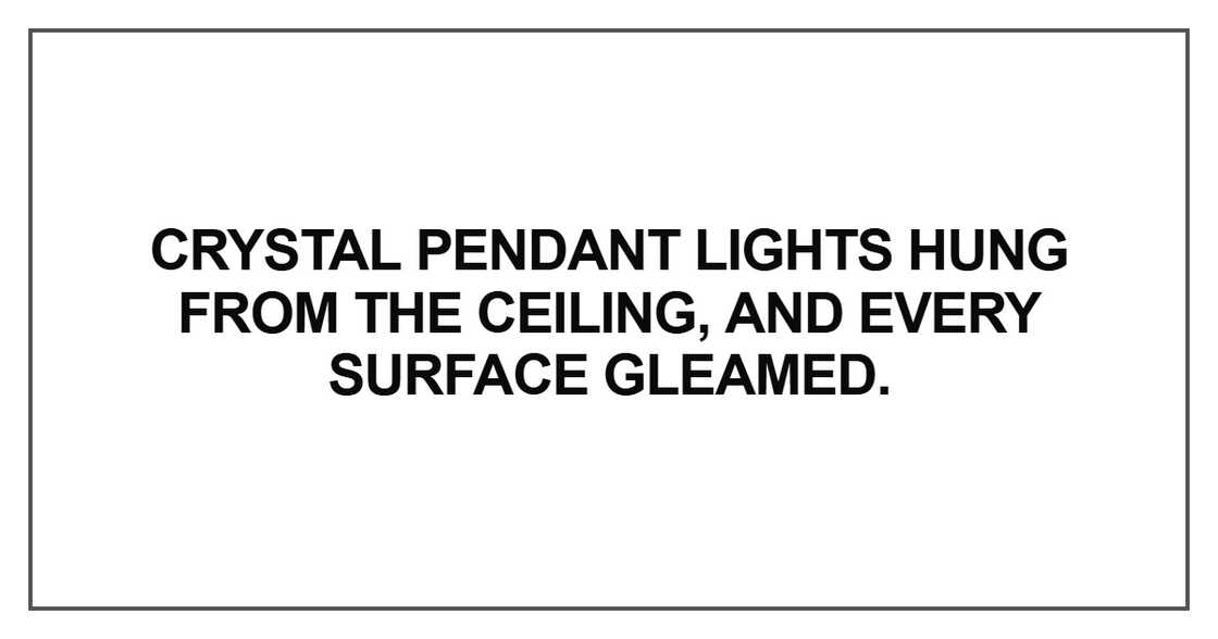 Crystal pendant lights hung