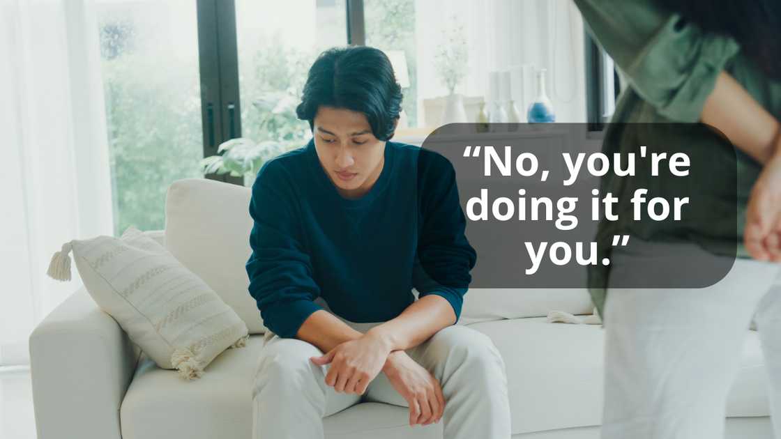 A young man complaining A young man complaining