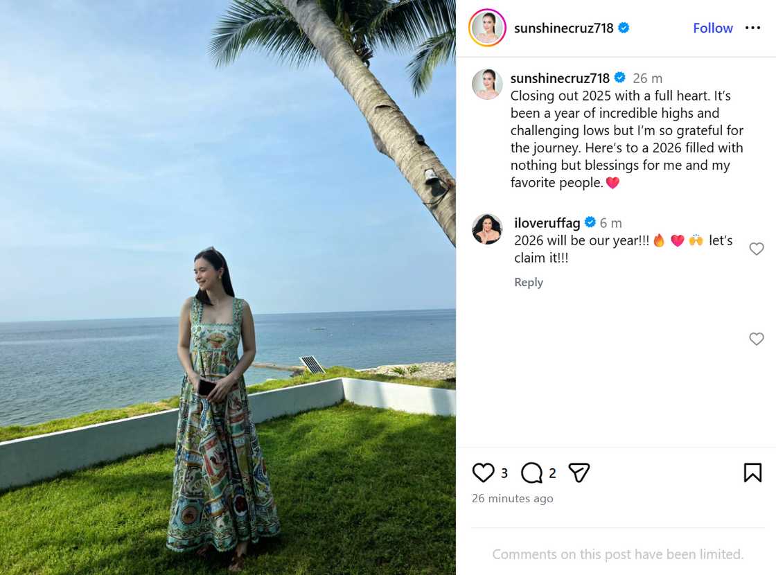 Sunshine Cruz reflects on year of highs and lows as she welcomes 2026