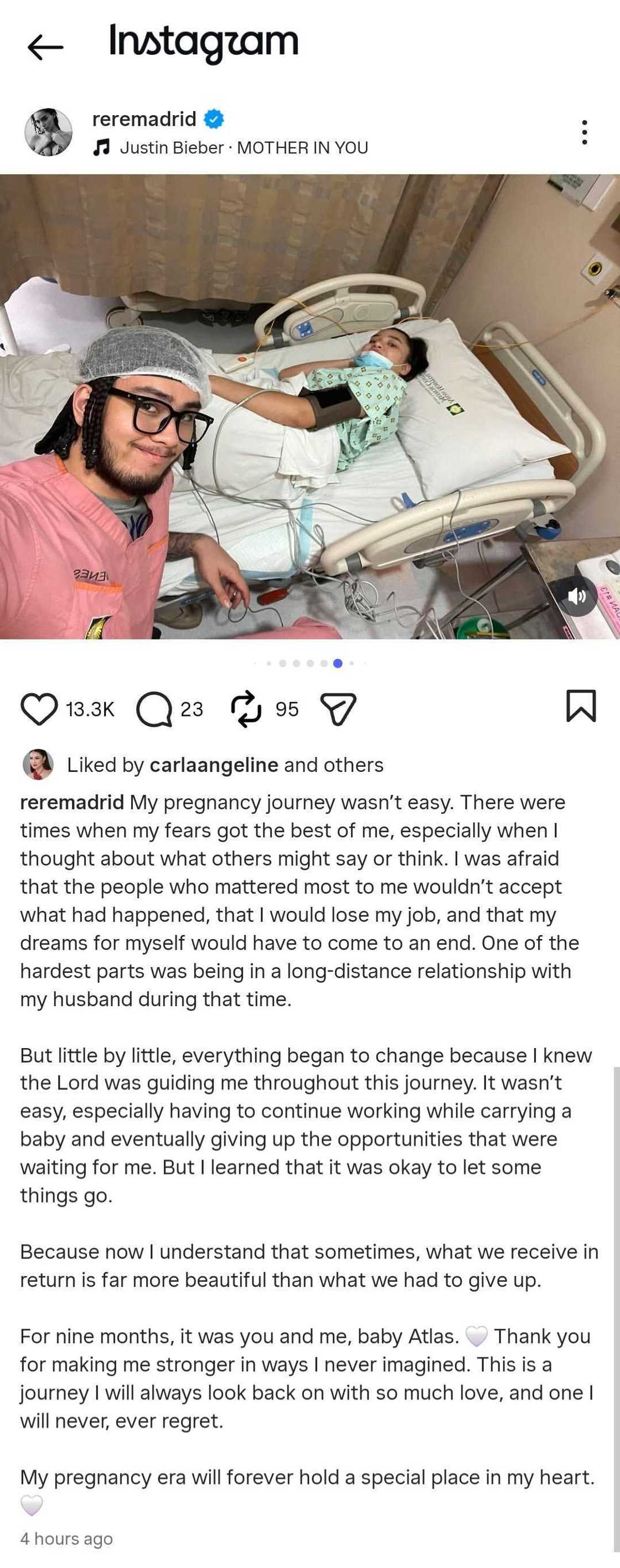 Rere Madrid, nagpakatotoo tungkol sa pinagdaanan niya sa kanyang pregnancy journey