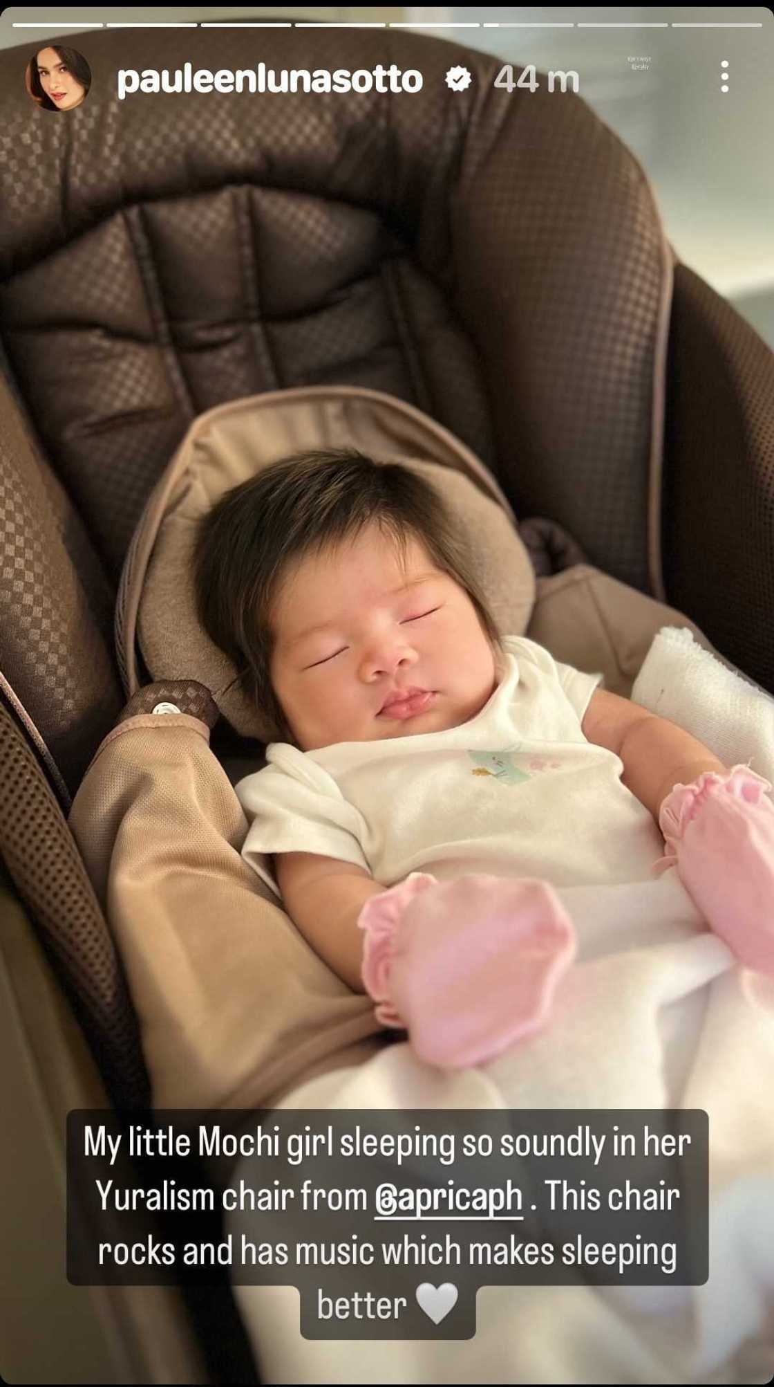 Pauleen Luna shares adorable photos of Baby Mochi sleeping soundly Pauleen Luna shares adorable photos of Baby Mochi sleeping soundly