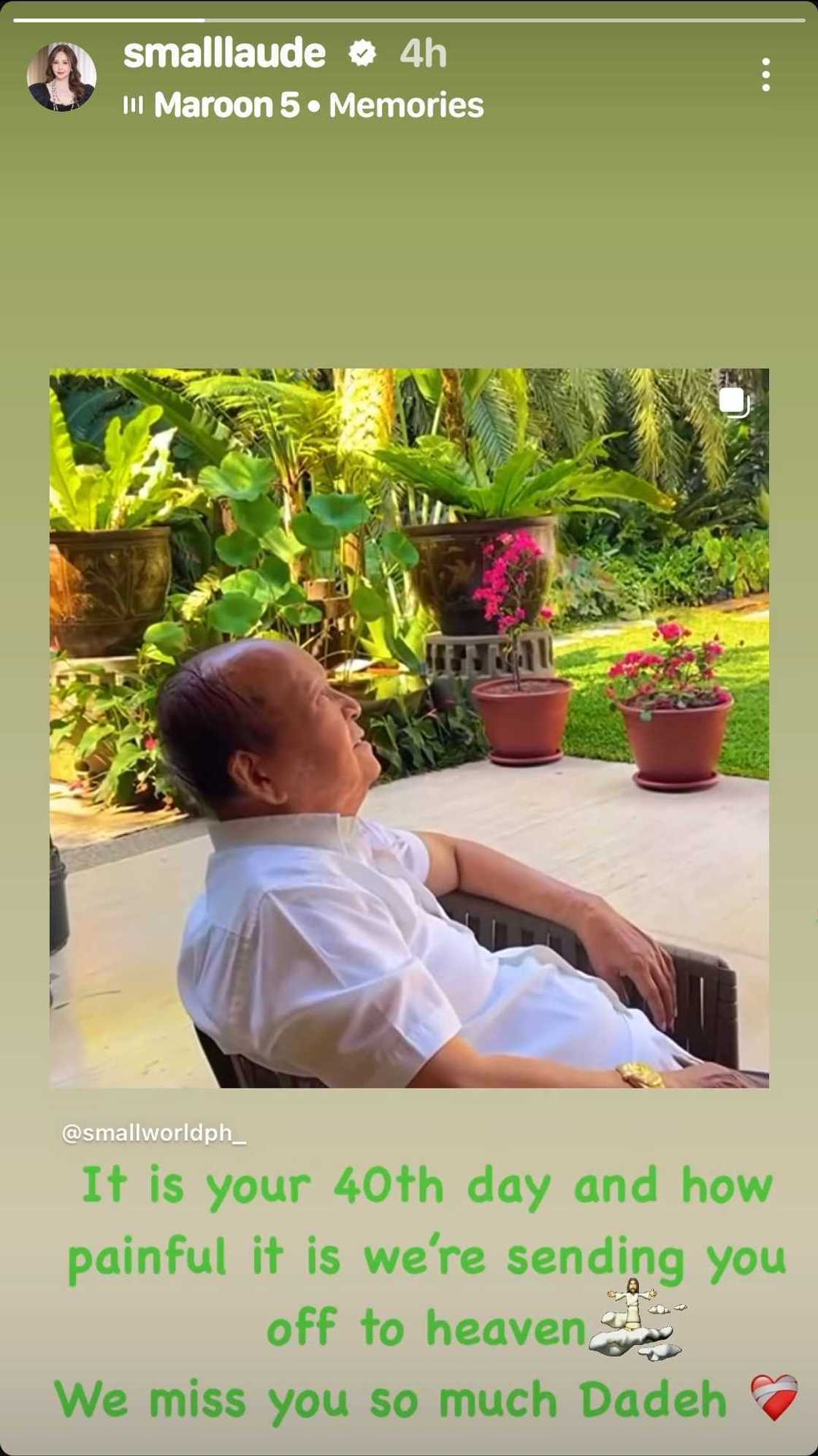 Small Laude, inalala ang ama sa ika-40 araw mula nang pumanaw ito Small Laude, inalala ang ama sa ika-40 araw mula nang pumanaw ito