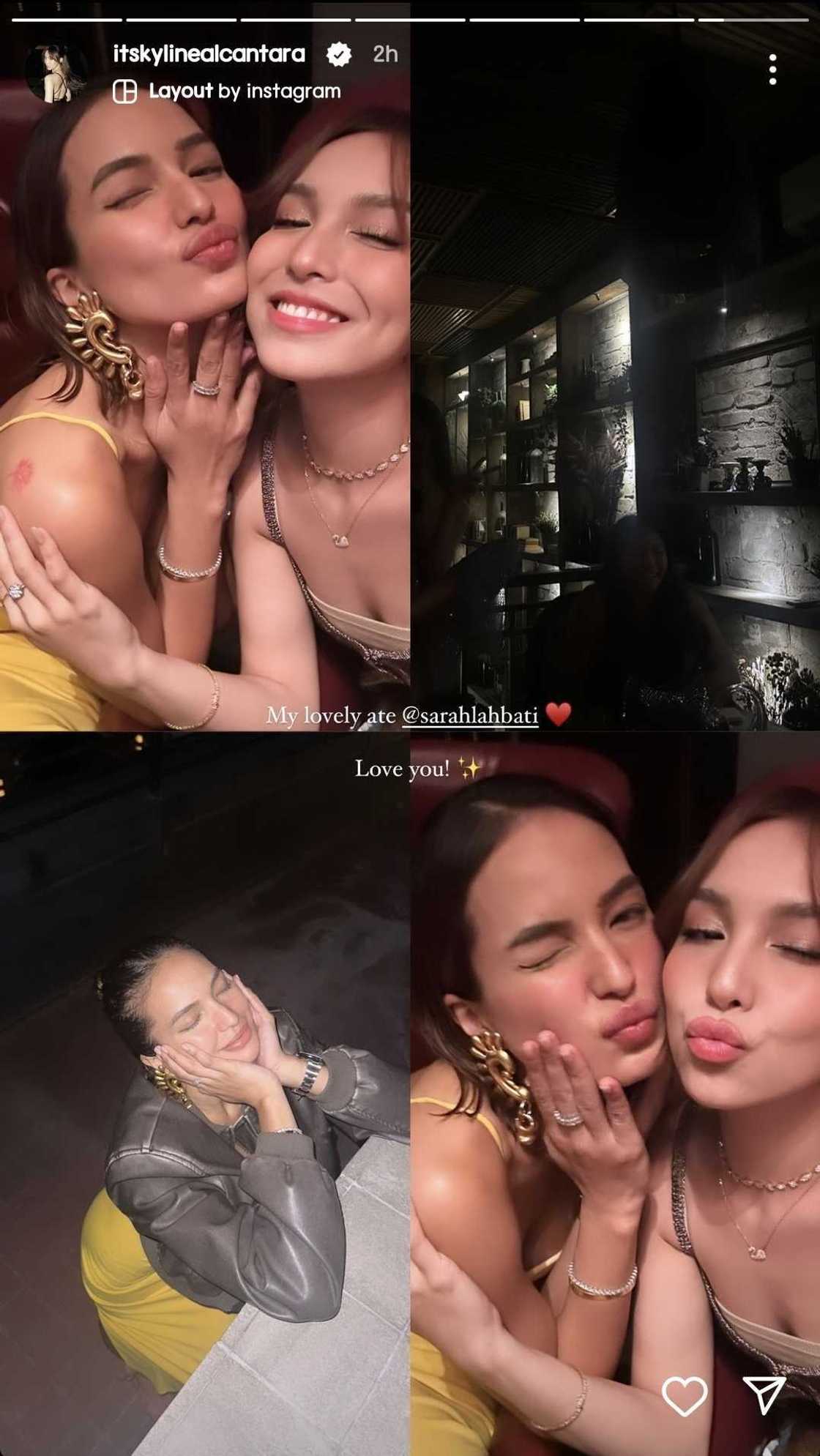 Kyline Alcantara posts lovely snaps with Sarah Lahbati: "My lovely ate"